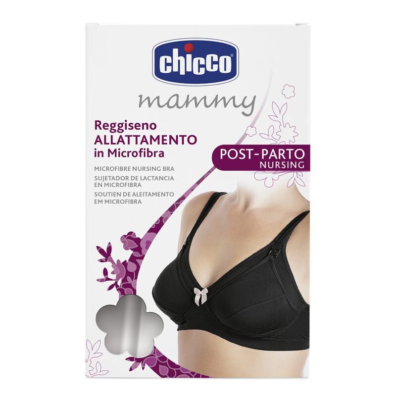 Microfibre Nursing Bra (Black) (D90) image number 3